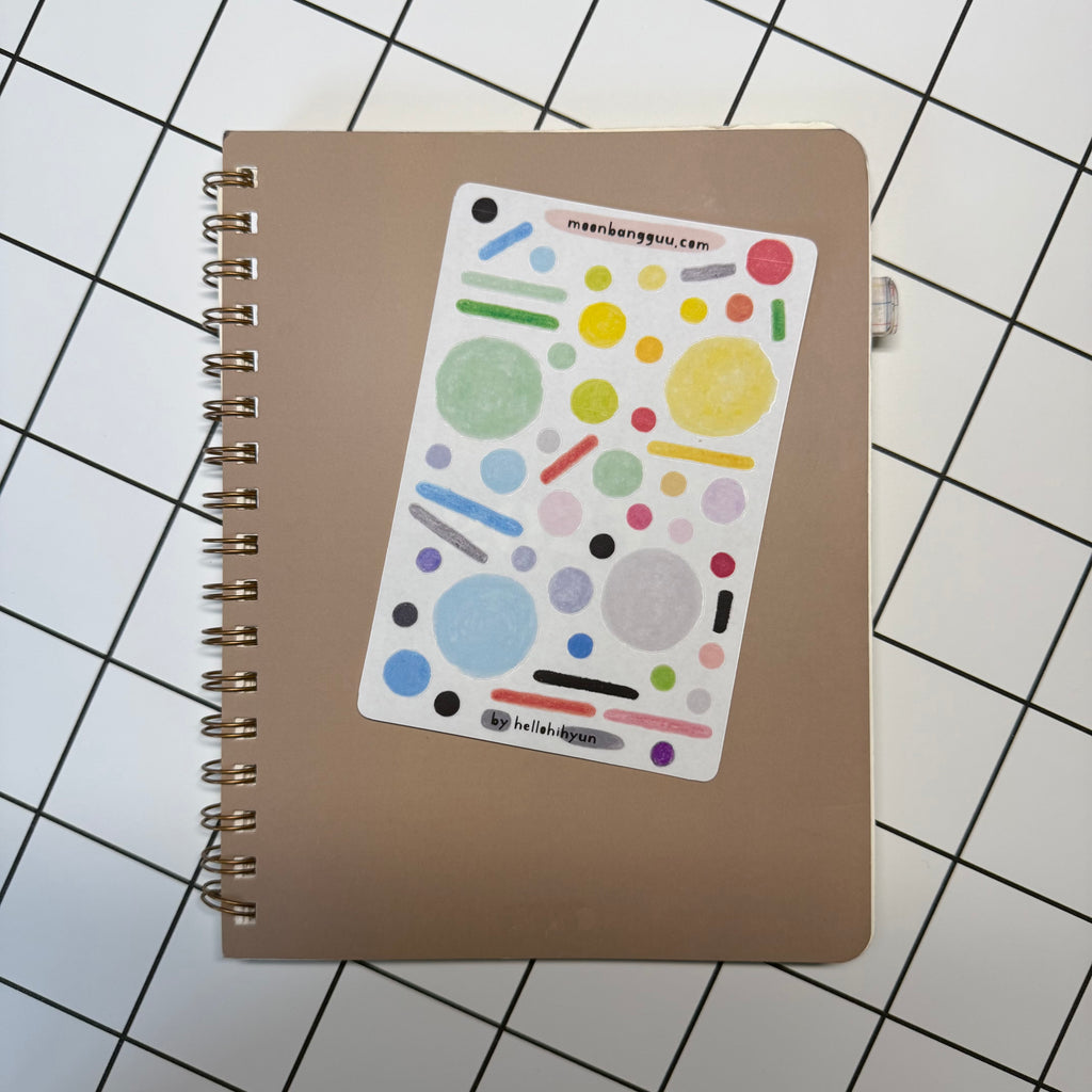 [FLIGHT play] Semi Clear Planner Sticker Sampler Sheet